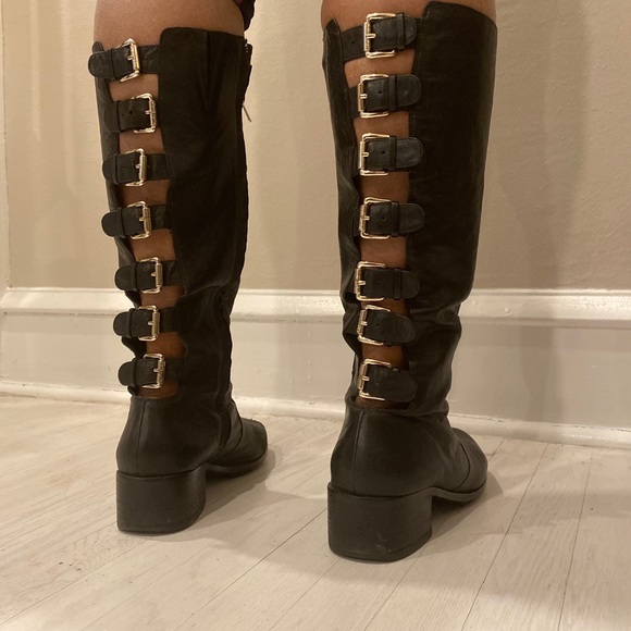 Elizabeth and James Shoes - Wilo Elizabeth and James black thigh boots 10